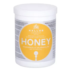 Kallos Cosmetics Honey 1000 ml maska na vlasy pre ženy na poškodené vlasy; na šedivé vlasy; na všetky typy vlasov