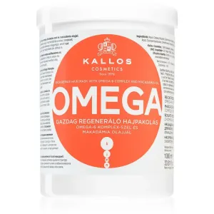 Kallos Regeneračná maska na vlasy s omega-6 komplexom a makadamových olejom (Omega Hair Mask) 1000 ml