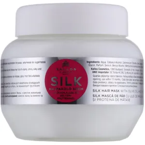 Kallos Hydratačná maska na vlasy s olivovým olejom a hodvábnym proteínom KJMN ( Silk Hair Mask with Olive Oil and Silk Protein) 275 ml