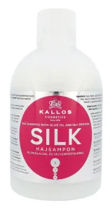 Kallos Cosmetics Silk 1000 ml šampón pre ženy na poškodené vlasy; na šedivé vlasy; na farbené vlasy