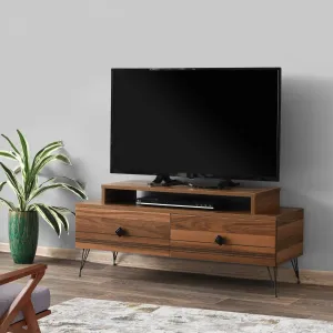 TV stolek KARDELEN 110 cm přírodní/černý