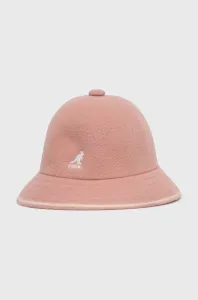 Vlnený klobúk Kangol K3181ST.DR669-DR669, ružová farba, vlnený