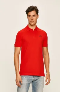 Bavlnené polo tričko Kappa červená farba, s nášivkou #8560883