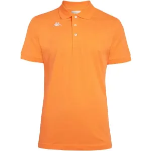 Kappa LOGO DIRK MSS Pánske tričko polo, oranžová, veľkosť #420240