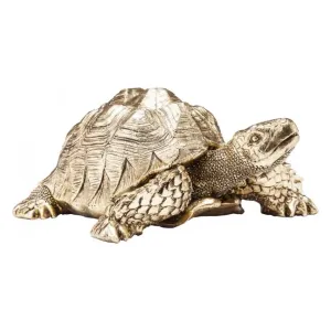 KARE DESIGN Dekoratívna figúrka Turtle Gold Small