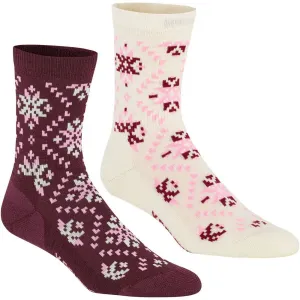 KARI TRAA TIRIL WOOL SOCK 2PK Dámske vlnené ponožky, biela, veľkosť 39-41