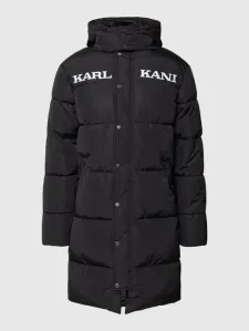 Karl Kani Retro Hooded Long Puffer Jacket black - Size:S