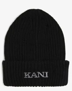 Karl Kani Small Retro Embro Damaged Beanie black - Size:UNI