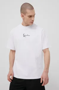 Bavlnené tričko Karl Kani KKMQ12002WHT-white, biela farba, s nášivkou #4963652