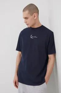 Bavlnené tričko Karl Kani tmavomodrá farba, s nášivkou #4963651