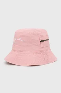 Bavlnený klobúk Karl Kani KA2210221-rose, ružová farba, bavlnený