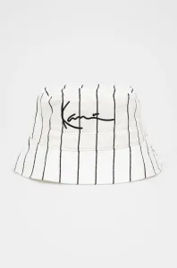 Karl Kani Signature Pinstripe Bucket Hat white - Size:UNI #1006516