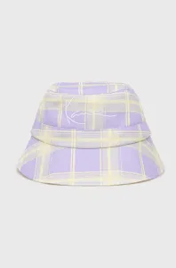 Obojstranný klobúk Karl Kani KA2210431-purple, fialová farba,