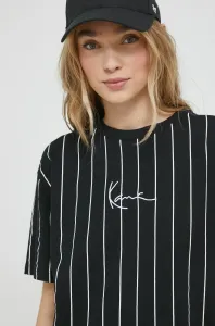 Bavlnené tričko Karl Kani čierna farba, #8918854