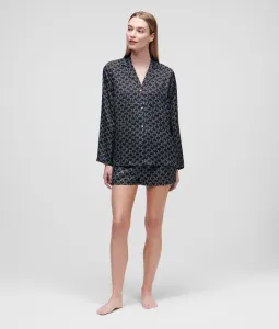 Pyžamo - Set Karl Lagerfeld Kl Monogram Short Pyjama Set Čierna L