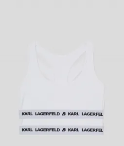 Spodná Bielizeň Karl Lagerfeld Logo Bralette 2-Pack Biela Xl