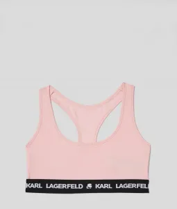 Spodná Bielizeň Karl Lagerfeld Logo Bralette Ružová Xl