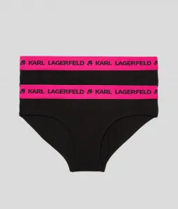 Spodná Bielizeň Karl Lagerfeld Logo Hipsters Set 2-Pack Čierna Xs