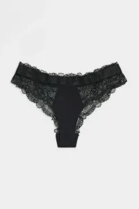 Spodná Bielizeň Karl Lagerfeld Tailored Lace Bikini Brief Čierna L #3780201