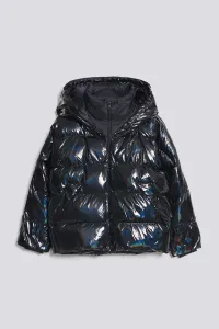 Bunda Karl Lagerfeld Recycled Iridescent Down Jackt Čierna S