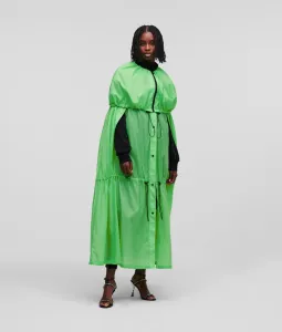 Kabát Karl Lagerfeld Hun'S Pick Voluminous Raincoat Zelená S