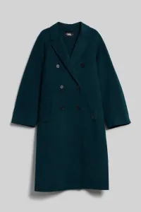 Kabát Karl Lagerfeld Wool Blend Double Face Coat Zelená 42
