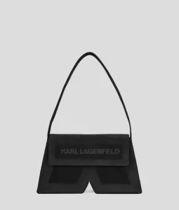 Kabelka Karl Lagerfeld Icon K Shoulderbag Suede Čierna None