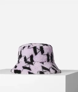 Klobúk Karl Lagerfeld K/Monogram Shearl Bucket Hat Biela None