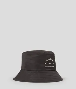 Klobúk Karl Lagerfeld Rsg Nylon Bucket Hat Čierna None