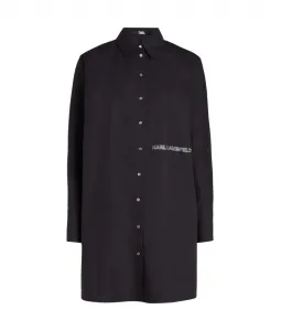 Košeľa Karl Lagerfeld Ikonik Tunic Čierna 40