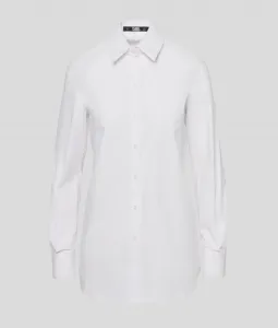 Košeľa Karl Lagerfeld Klxav Poplin Shirt Biela 40
