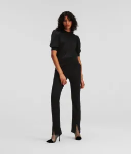 Mikina Karl Lagerfeld Fashion Lurex Sweatshirt Čierna L