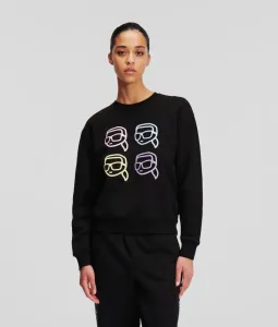 Mikina Karl Lagerfeld Ikonik 2.0 Outline Sweatshirt Čierna Xs