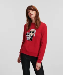 Mikina Karl Lagerfeld Ikonik 2.0 Sweatshirt Červená L