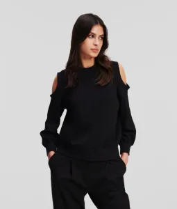 Mikina Karl Lagerfeld Logo Feminine Sweatshirt Čierna S