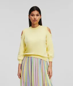 Mikina Karl Lagerfeld Logo Feminine Sweatshirt Žltá S