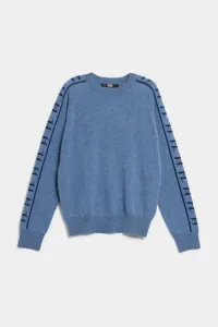Mikina Karl Lagerfeld Cashmere Logo Sweater Modrá S