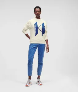 Mikina Karl Lagerfeld Unisex Big Kl Logo Sweatshirt Biela Xl