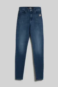 Džínsy Karl Lagerfeld Ikonik Skinny Denim Pants Modrá 28