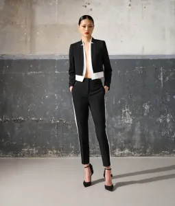 Nohavice Karl Lagerfeld Tailored Pants Čierna 42