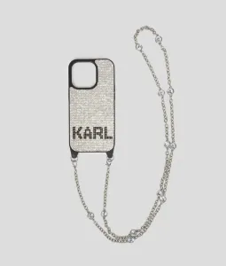 Obal Na Telefón Karl Lagerfeld K/Evening Rhnstns 14 Pro Case Čierna None
