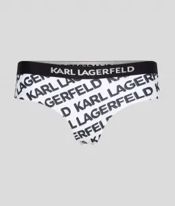 Plavky Karl Lagerfeld Bikini Hipster W/ Logo Elastic Biela L