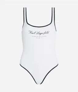 Plavky Karl Lagerfeld Hotel Karl Swimsuit Biela L