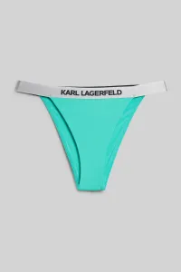 Plavky Karl Lagerfeld Logo Bikini Bottom W/ Elastic Zelená L