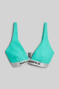 Plavky Karl Lagerfeld Logo Triangle Top W/ Elastic Zelená L