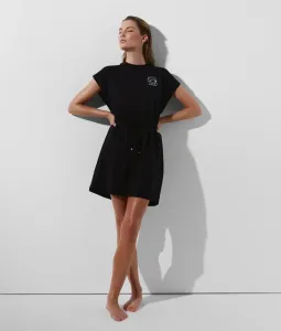 Plážové Oblečenie Karl Lagerfeld Ikonik 2.0 Beach Dress Čierna S