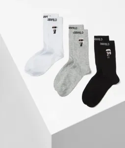 Ponožky 3-Pack Karl Lagerfeld K/Ikonik 2.0 Socks 3 Pack Rôznofarebná 39/42 #8682743