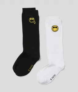 Ponožky Karl Lagerfeld Karl X Smiley Long Sock 2Pack Žltá 39/42