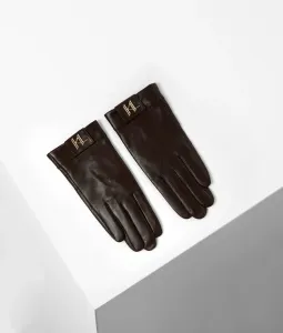Rukavice Karl Lagerfeld K/Saddle Glove Hnedá M
