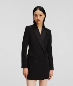 Sako Karl Lagerfeld Longline Tailored Blazer Čierna 42
